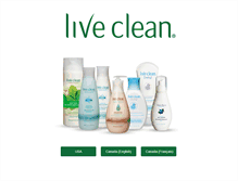 Tablet Screenshot of live-clean.com
